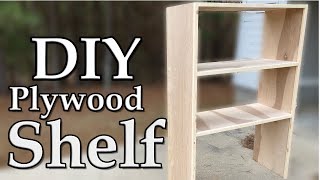 DIY Plywood Shelves using Pocket Holes [upl. by Yztim]