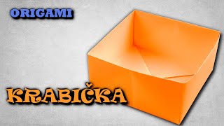 Origami krabička z papíru  jak složit krabičku z papíru A4 [upl. by Wan]