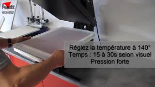 Réaliser un pochoir laser en sérigraphie [upl. by Gombosi855]