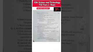 10th science and technology paper 2 first semester exam Sample Question Paper science amp technology [upl. by Granese496]