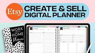 How to Make A Digital Canva Planner and Sell It on Etsy 2024 [upl. by Doxia]