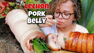 Lechon Pork Belly Recipe Cooked in Charcoal [upl. by Sorcha]