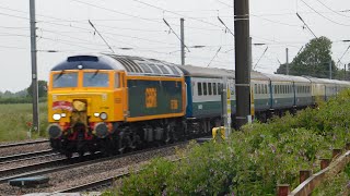 57306 amp 57310 at York Sidings Hotel  1Z53 Berwick Upon Tweed to London Kings Cross 150624 [upl. by Elyrpa]