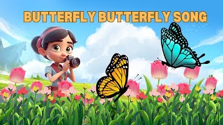 BUTTERFLY BUTTERFLY  SONG FOR KIDS  NURSERY SONG FOR KIDS  COCOMOCO TV [upl. by Drof695]