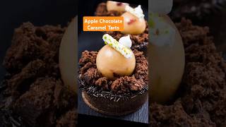 Apple Compote amp Rose Petal Tartlets with Salted Caramel 🍏  DIY Tutorial appledessert tartelettes [upl. by Sardella]