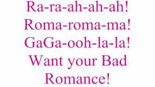 Lady gaga Bad Romance with lyrics [upl. by Aifas]