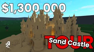 🏰 Sand Castle Tour  Bloxburg 13M [upl. by Notsuh]