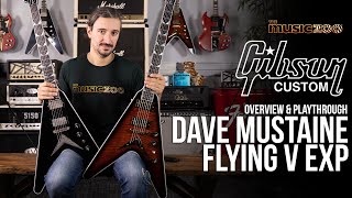 Gibson Custom Shop Dave Mustaine Flying V EXP Overview amp Playthrough [upl. by Siddra]