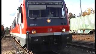 Führerstandsmitfahrt BR 628 von Helmstedt nach Wolfenbüttel [upl. by Regan]