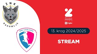 ŽNK Radomlje Medex  ŽNK Ljubljana  13 krog ŽNL Triglav  Stream [upl. by Otreblide376]