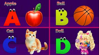 A For Apple B For Ball  Alphabets Phonics song for toddlers  Phonics Song preschoollearning [upl. by Vod224]