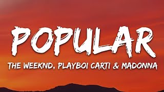 The Weeknd Madonna Playboi Carti  Popular Lyrics [upl. by Cope]