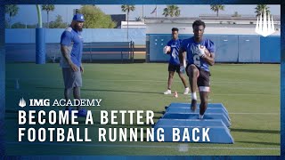 3 Football Drills to Become a Better Running Back [upl. by Aicire]