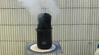 Demonstration of the hygroscopy of sulfuric acid [upl. by Enelrats]