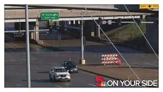 Route 141 I44 back open after flooding [upl. by Ahscrop]