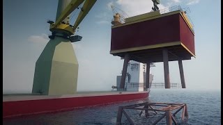 Animation Bokalift 1 F3000 Crane vessel Decommissioning [upl. by Adnwahs]