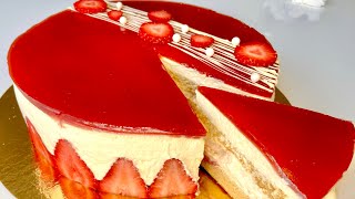 LE FRAISIER 🍓 recette simplifiée expliquée pas à pas [upl. by Adnarram]