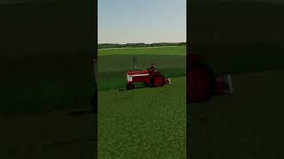 Cutting alfalfa with the 560 and the 460 farmall FarmingSimulator22 ￼ [upl. by Notsirt]