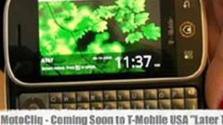 TMobile Motorola Cliq Android Phone HandsOn [upl. by Swagerty]