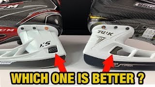 CCM XS Holder vs Bauer LS Edge  Which Quick Release hockey skate blade holder is better [upl. by Philipa]