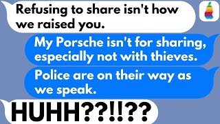 【Texts】Mom and Golden Child “Borrowed” My New Porsche – I Called the Cops [upl. by Damian]