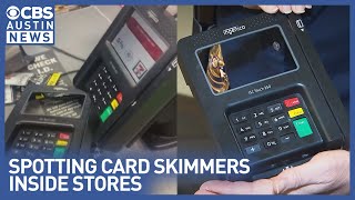 How to spot credit card skimmers hidden inside grocery stores ATMs and gas stations [upl. by Anelem]