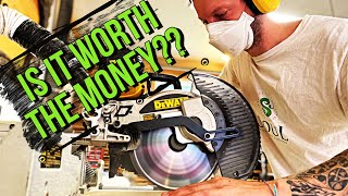 DEWALT 10” Dual Bevel Sliding Mitre Saw Review [upl. by Blodgett]