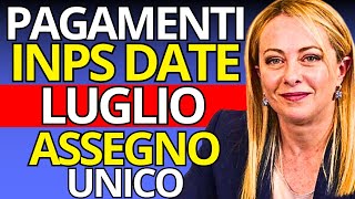 Assegno Unico Luglio 2024 Date Ufficiali dei Pagamenti INPS [upl. by Nikolaus775]