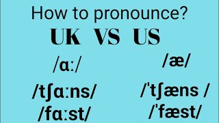 English Pronunciation British Vowel Sounds æ amp ɑ ex chance fast [upl. by Atiuqahc]