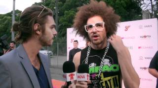 Redfoo from LMFAO talks stereosonic on the MTV Pink Carpet [upl. by Ellered]