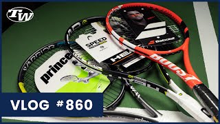 Prestrung tennis racquets from Prince Babolat amp Head under 100 great for beginners  VLOG 860 [upl. by Keese]