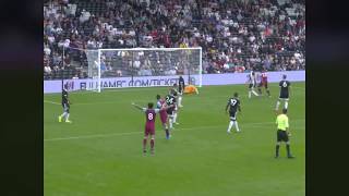 Manuel Lanzini goal vs Fulham 27th July 2019  West Ham 10 Fulham [upl. by Leviram352]