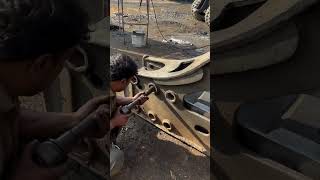 Repairing broken excavator jack hammer mechanic restoration repair excavator rebuildautomobile [upl. by Aicinoid]