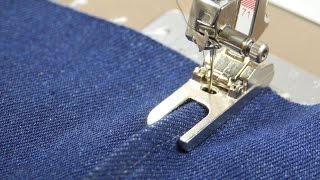 Tutorial how to sew lapped and flatfelled seams with the BERNINA lap seam foot no 70 and 71 [upl. by Slorac981]