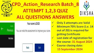 CPD ACTION RESEARCH QUIZ ANSWERSред ACTION RESEARCH QUIZ ANSWERSредCPD ACTION RESEARCH BATCH 8cpdquiz [upl. by Alma]