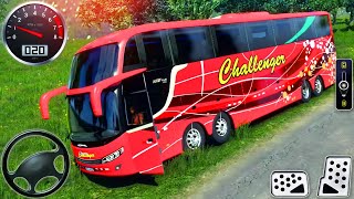 Offroad Coach Bus Driving 2024  Real Uphill Bus Drive 3D Simulator  Android GamePlay [upl. by Sand]