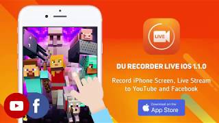 Record iPhone Screen Live Stream iPhone Screen to YouTube amp Facebook  DU Recorder IOS Update [upl. by Magnusson]