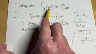 Integral of x  1x  13 using Integration by Parts [upl. by Adnolohs54]