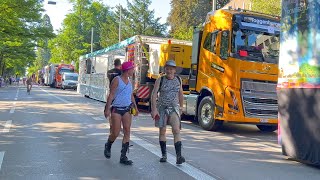 Street Parade 2024 Lovemobiles  Trucks  Wagen in Zürich [upl. by Enirehs98]