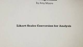 Converting Likert Scales for analysis [upl. by Tamanaha]