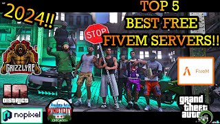 THESE ARE THE BEST TOP 5 GTA5 RP FIVEM SERVERS 2024 BIGGEST MOST POPULAR FIVEM GTA RP SERVERS PT1 [upl. by Kurys]