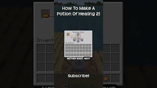 How To Make A Potion Of Healing 2 In Minecraft [upl. by Nodnalb]