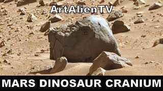 Mars Dinosaur Fossil Found Pachycephalosaurus Skull ArtAlienTV [upl. by Ainezey]