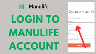 Manulife Login  How to Sign in to Manulifeca Account 2023 [upl. by Ravid]