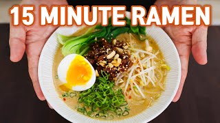 15 Minute Authentic RAMEN at Home Easy TANTANMEN [upl. by Assiren]