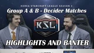 Tasteless and Artosis  KSL Season 3 Ro 16 Group A amp B Decider Matches  Highlights and Banter [upl. by Thesda]