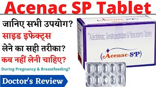 Acenac SP Tablet Uses amp Side Effects in Hindi  Acenac SP Tablet [upl. by Daph]