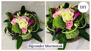 Verbindend BLOEMSTUK  Cursus Bloemschikken 159  Carlein Tukkers  DIY bloemschikken [upl. by Koralle]