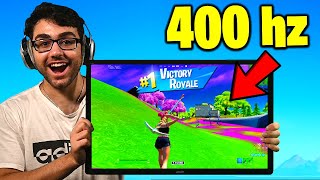 I Tried NEW 400 HZ Monitor in Fortnite fastest [upl. by Luebke]