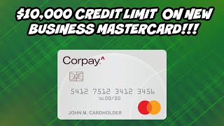 Corpay Business Mastercard Approval  10000 Credit Limit With No PG [upl. by Naget965]